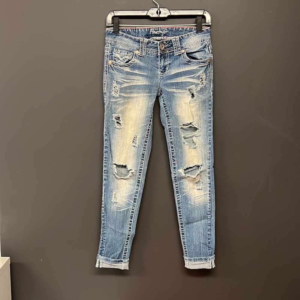 Amethyst Distressed Jeans
